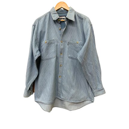 Pinstripe Denim Shirt